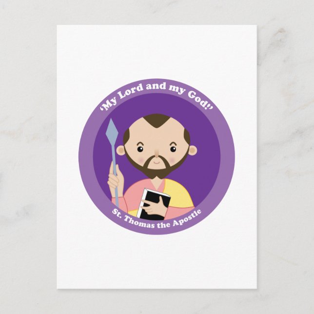 Postal Santo Tomás del Apóstol (Anverso)