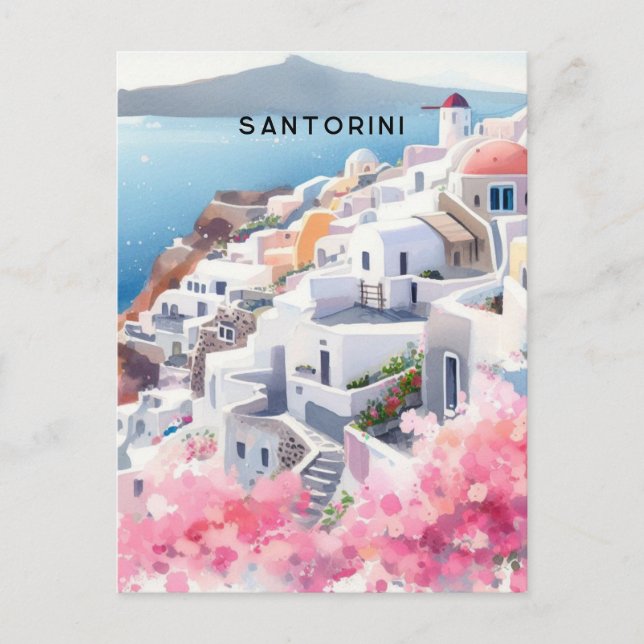 Postal santorini (Anverso)