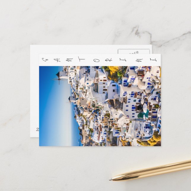 Postal Santorini (Anverso/Reverso In Situ)