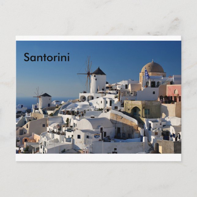 Postal Santorini Canvas (Anverso)