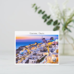 Postal Santorini en Grecia