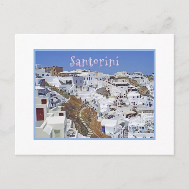 Postal Santorini Grecia (Anverso)