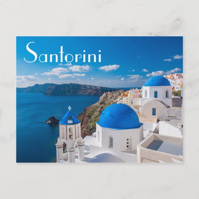 Postal Santorini Grecia (Anverso)