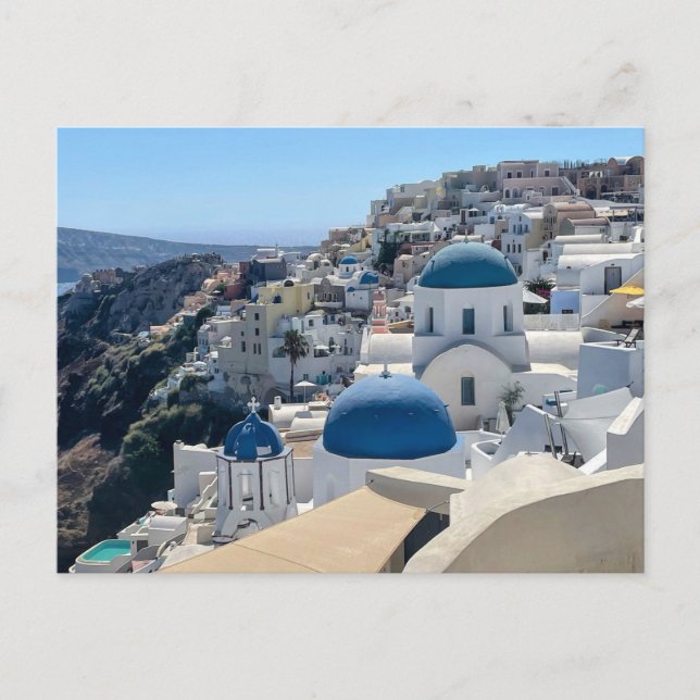 Postal Santorini Grecia (Anverso)