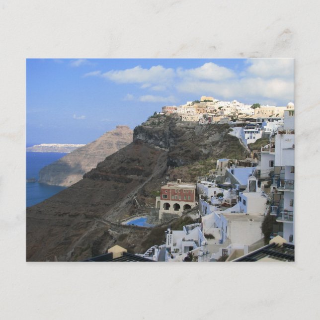 Postal Santorini, Grecia (Anverso)