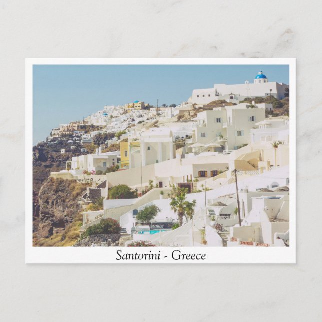 Postal Santorini, Grecia (Anverso)