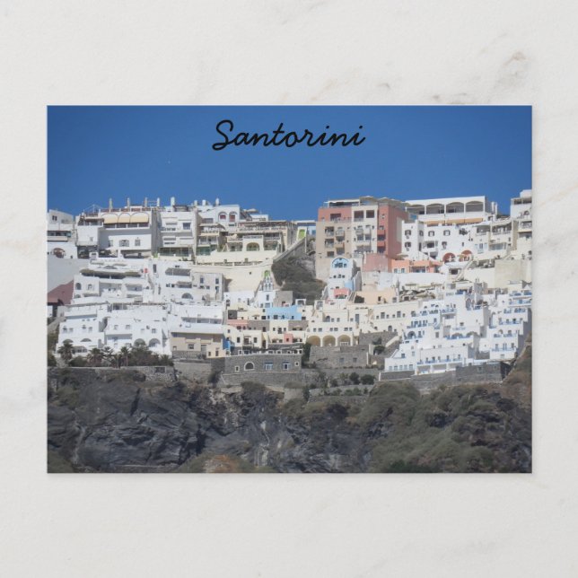Postal Santorini, Grecia (Anverso)