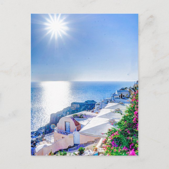 Postal Santorini Grecia (Anverso)