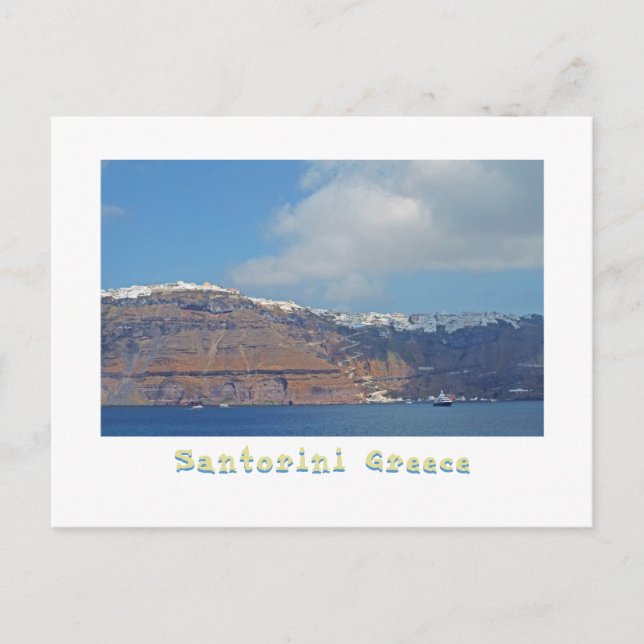 POSTAL SANTORINI, GRECIA (Anverso)
