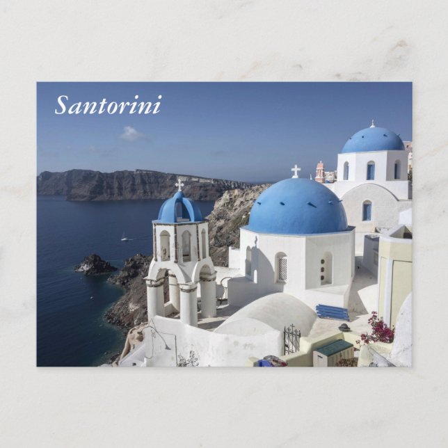 Postal Santorini, Grecia (Anverso)