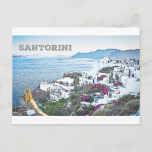 Postal Santorini, Grecia