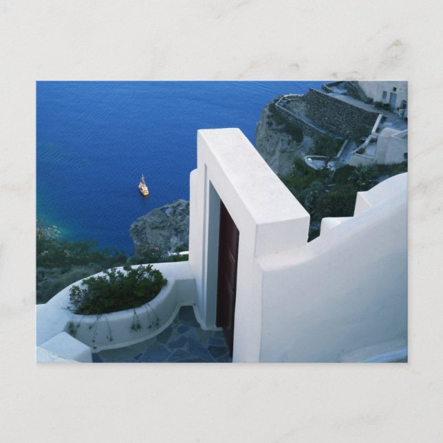 Postal Santorini Grecia (Anverso)
