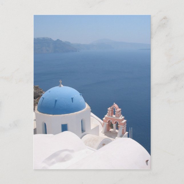 Postal Santorini Grecia (Anverso)