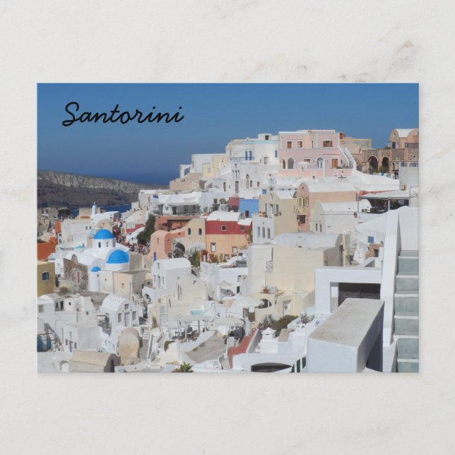 Postal Santorini, Grecia (Anverso)