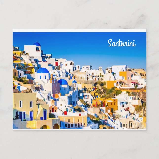 Postal Santorini Grecia (Anverso)