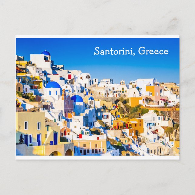 Postal Santorini Grecia (Anverso)