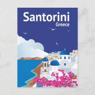 Postal Santorini Grecia