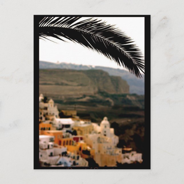 Postal Santorini, Grecia Art PostCard (Anverso)