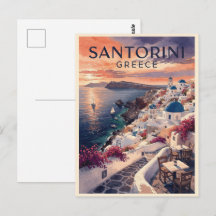 Santorini Grecia Viaje Vintage