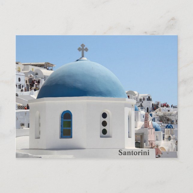 Postal Santorini Oia (Anverso)