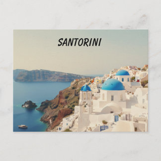 Postal Santorini Postcard
