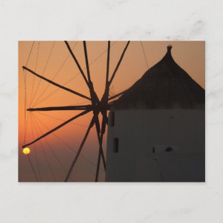 Postal Santorini Sunset