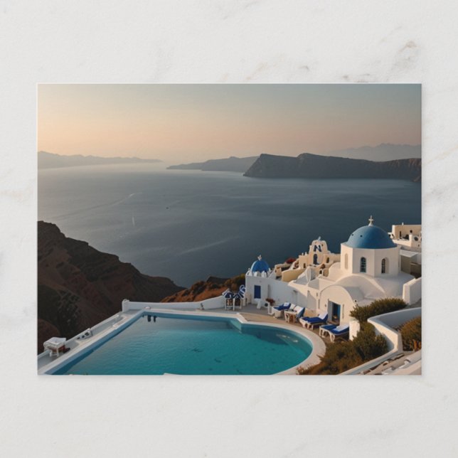 Postal Santorini Sunset Bliss (Anverso)