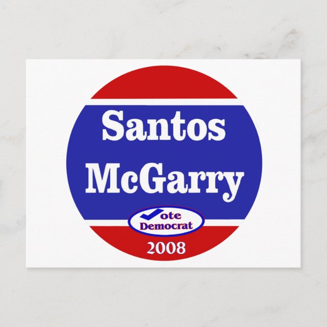 Postal Santos McGarry en 2008 (Anverso)