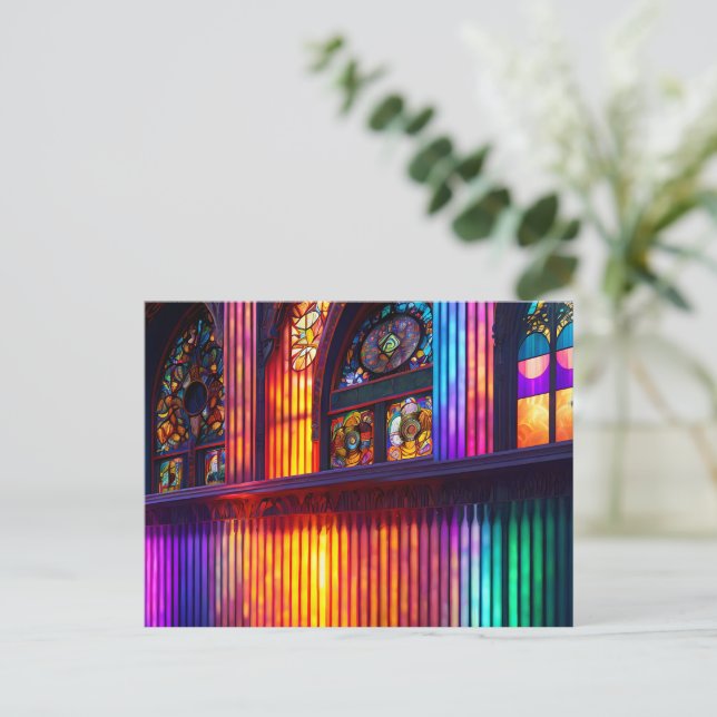 Postal Santuario | Arte digital en el interior de la igle (Anverso de pie)