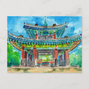 Postal Santuario budista coreano