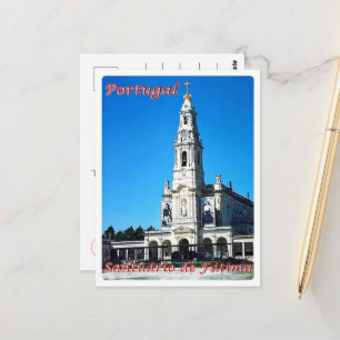 Postal Santuario de Fátima - Portugal -