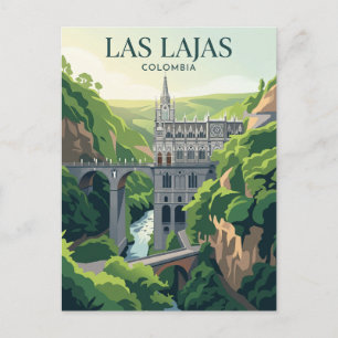 Postal Santuario de Las Lajas Colombia