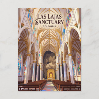 Postal Santuario de Las Lajas Colombia