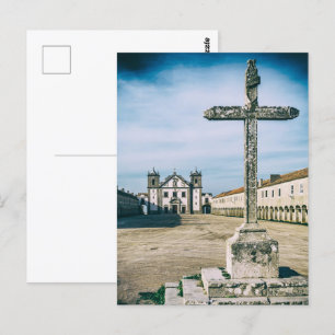Postal Santuario de Nossa Senhora do Cabo, cruz e iglesia