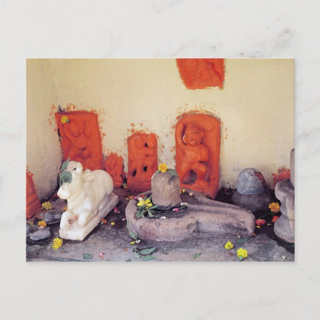 Postal Santuario de una capilla en el Ganges (Anverso)