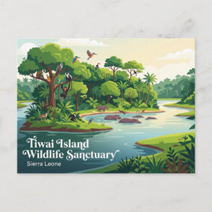 Postal Santuario de Vida Silvestre de la Isla Tiwai Sierr