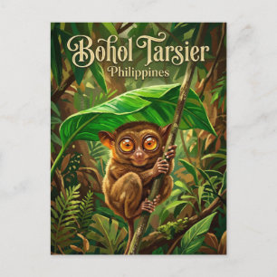 Postal Santuario del tarsero de Bohol Filipinas