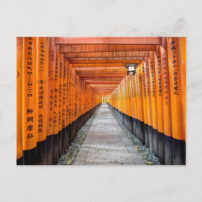 Postal Santuario Fushimi Inari, Kioto Japón (Anverso)