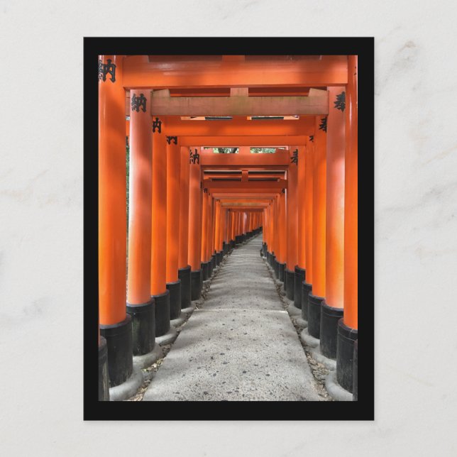 Postal Santuario Fushimi Inari Taisha - Kioto, Japón (Anverso)