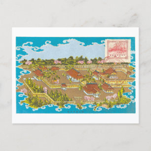 Postal Santuario Meiji vintage en Japón