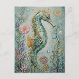 Postal Santuario Shimmering Seahorse