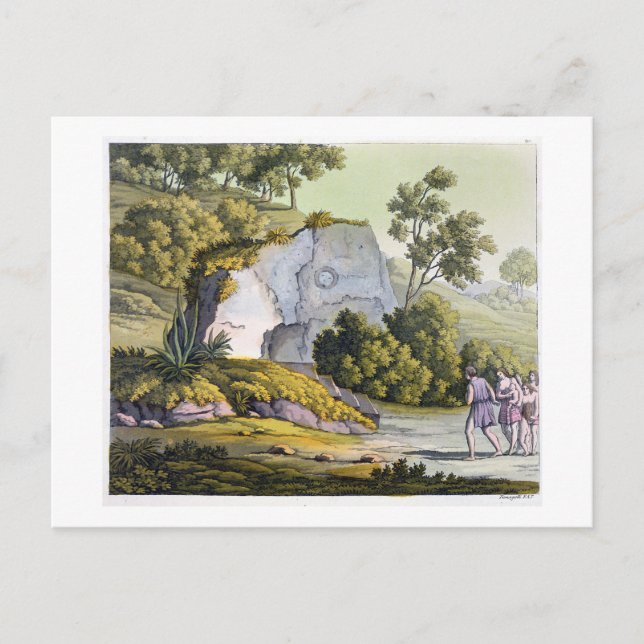 Postal Santuario solar, Perú, de 'Le Costume Ancien et Mo (Anverso)