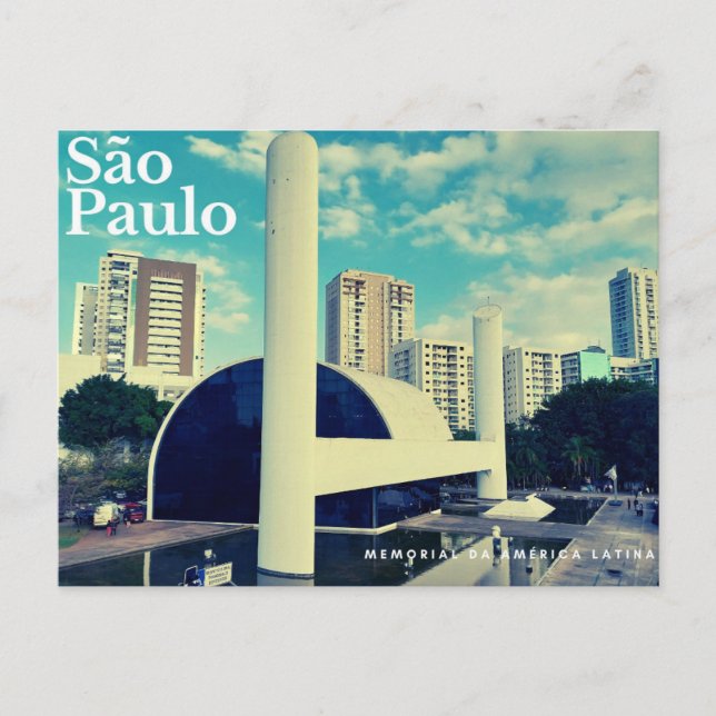 Postal São Paulo - memorial de América Latina  (Anverso)