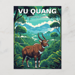 Postal Saola en el Parque Nacional Vu Quang Viajes de Vie