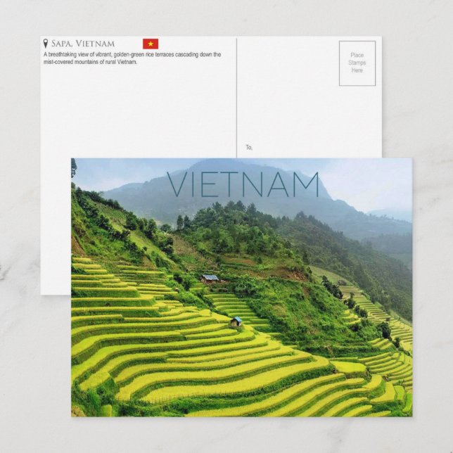 Postal Sapa, Vietnam Travel Postcard (Anverso / Reverso)