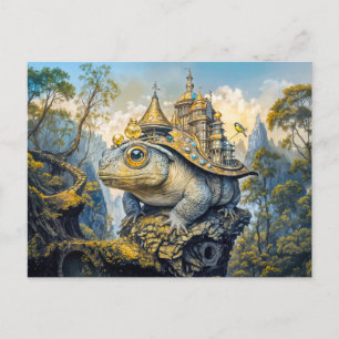 Postal sapo castillo steampunk