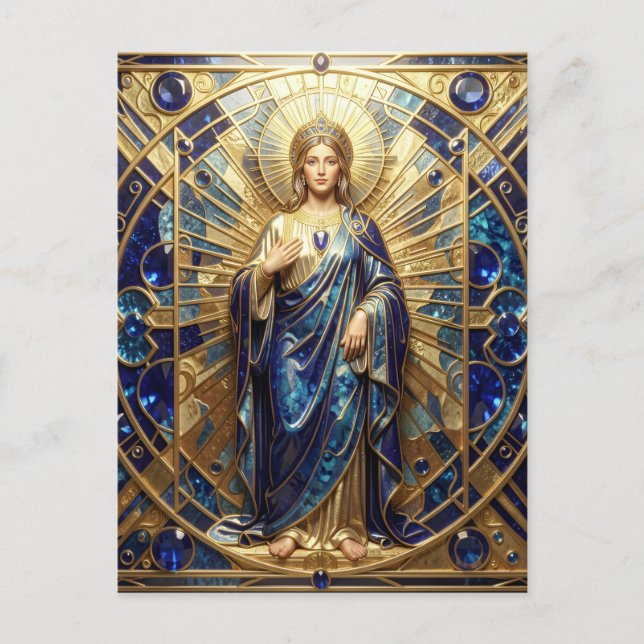 Postal Sapphire – The Stone of Truth and Wisdom´9 (Anverso)