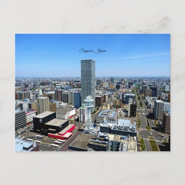 Postal Sapporo, Japón (Anverso)