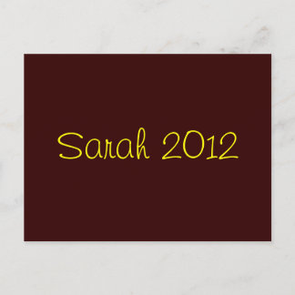 Postal Sarah 2012