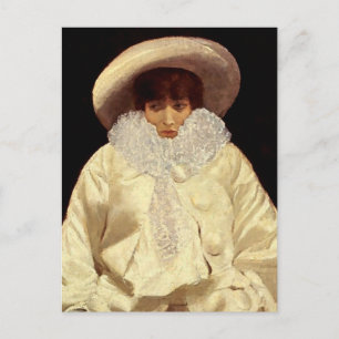 Postal “Sarah Bernhardt como Pierrot” de Giuseppe De Nitt